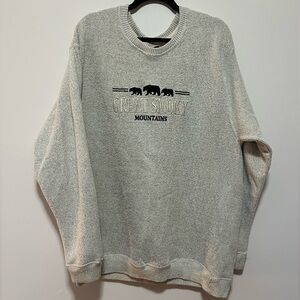 Great Smoky Mountains Cream Sweater